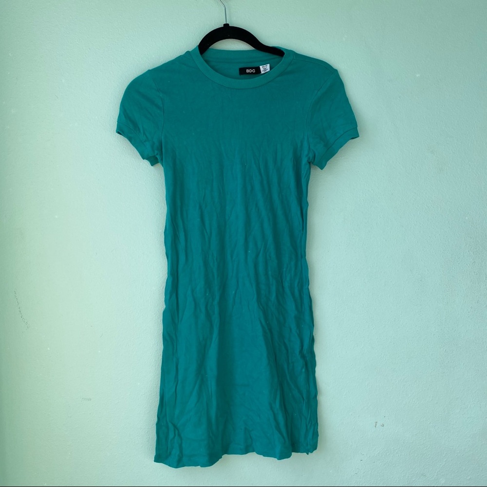 Urban Outfitters Teal T Shirt Dress